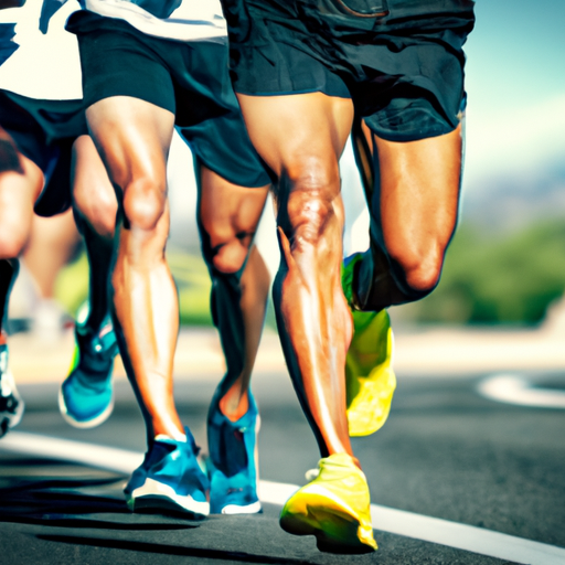 marathon runners pushing their limits